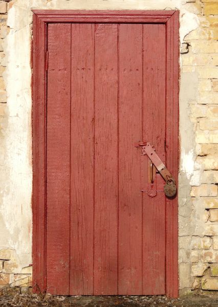 simple wood door